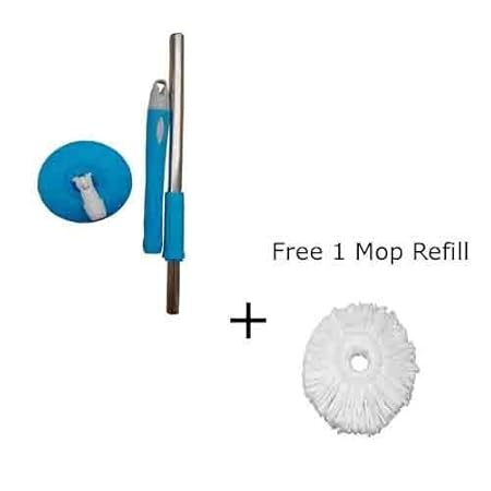 R.K.V. MOP Fusion Stainless Steel Rod Stick with 1 Refill 360