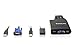 IOGEAR 4-Port USB KVM Switch with Cables and Remote GCS24U, Black