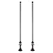 Oil Rubbed Bronze Clawfoot Bathtub Supply Lines w/Shut Off Valves & Floor Escutcheons