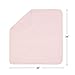 TILLYOU Breathable Quilted Cotton Baby Blanket for All Seasons, Lightweight Warm Toddler Bed Crib Blanket, Super Soft Daycare Nap/Nursery Sleeping Blanket, Heather Pink 39”x39”