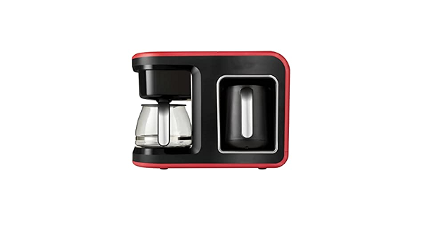 Amazon.com: Máquina de café, filtro y cafetera turca Karaca Hatir Plus 2 en  1 cafetera de 5 tazas de acero inoxidable regulador de temperatura por PPLL  (capacidad (taza): 4-5 tazas, color: rojo) :