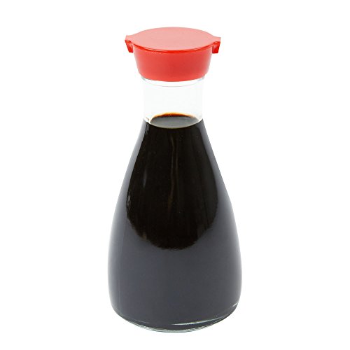 Soy Sauce Bottle & Dispenser with multi function uses (Red Cap)
