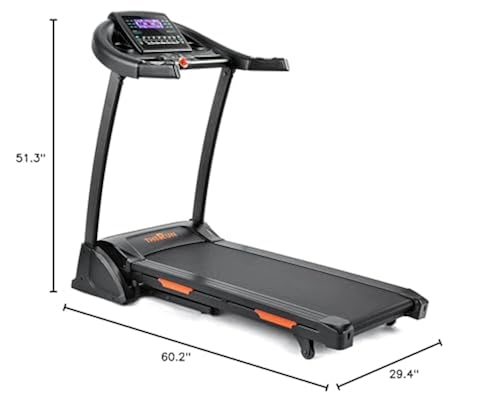 THERUN Incline Treadmill for Running and Walking, 300 lbs Weight