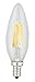 Kodak 41063-UL Dimmable LED Candle Torpedo Light Bulb, 40-watt, E12 Base