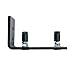 Adjustable Channel Wall Mount Floor Guide Roller for Barn Door Hardware, Powder Coated Black