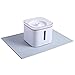 PETKIT Pet Food Feeding Mat, Silicone Dog Cat Placemat, Waterproof Spill Proof Non Slip Dog Food Mat, Collapsible Portable Dog mats for Food and Water, 18.1“ x13.4”, Grey