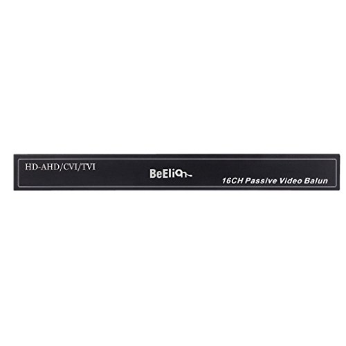BeElion 16 Channel Video Balun BNC to RJ45 Passive Transceiver Converter for CCTV DVR Camera System, BNC| RJ45| CAT5 Connector