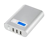PNY AD10400 10400mAh 1A/2.4A PowerPack-Portable Rechargeable Battery Charger, Silver (P-B-10400-24-S03-RB)