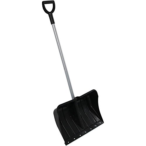 CASL Brands Aluminum Snow Shovel with D-Grip Handle and Heavy-Duty Metal Wear Strip - Adjustable Powder-Coated Steel Handle with Plastic Grip - 22-Inch Blade - Black - Thumbnail 7