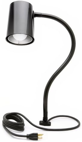 Danray Products LLC LMP-24D 24-Inch Snake-Arm Lamp with Direct Mount Base and 6-Foot Cord, Gloss Black