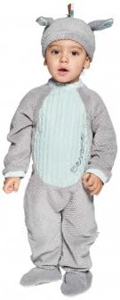 Child Eeyore Vintage Romper Costume & Hat (03-06m), Multi, Infant (Age 3-6 Months)