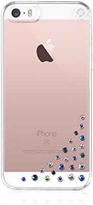 Bling-My-Thing - Diffusion - Clear Case for Apple iPhone SE/5/5S - Retail Packaging - Blue Mix