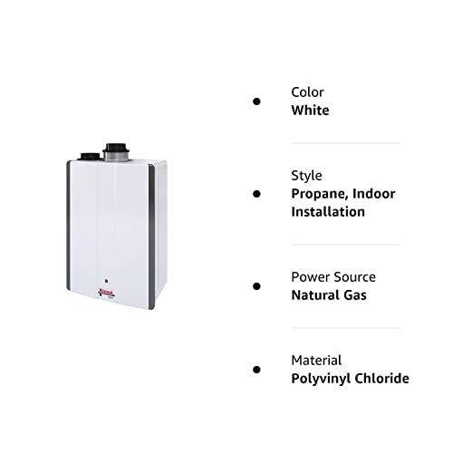 Rinnai RUCS75iP Tankless Hot Water Heater, 7.5 GPM, Propane, Indoor