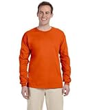 Gildan G240 Ultra Cotton® 6 oz. Long-Sleeve T-Shirt - ORANGE - XL