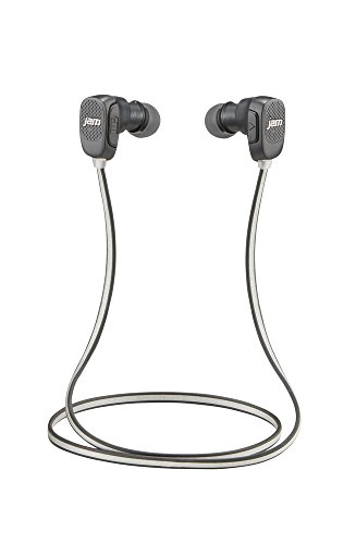 JAM Transit Fitness Buds Wireless Sport Earbuds, Customize Fit with Ear Hooks, Sweat Resistant, Rechargeable, Magnetic Connection, 50ft Range, Perfect for Gym, Travel, HX-EP400BK Black