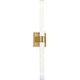 Kuzco Lighting Rona 24" Vanity Light | Brushed Gold Finish | Matte Opal Glass | Modern Integrated LED Bathroom Vanity Wall Li