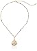 1928 Jewelry Gold-Tone Filigree Pear Shape Adjustable Pendant Necklace, 16