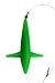 EatMyTackle Bird Feather Daisy Chain | Saltwater Fishing Teaser (Green)