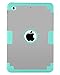 iPad Mini Case for iPad Mini 3/2 /1, BENTOBEN Three Layer Slim Fit Anti-Slip Heavy Duty Shockproof Hybrid Soft Silicone Hard PC Armor Protective Case Cover for iPad Mini 1 2 3 Retina Gray/Mint Green