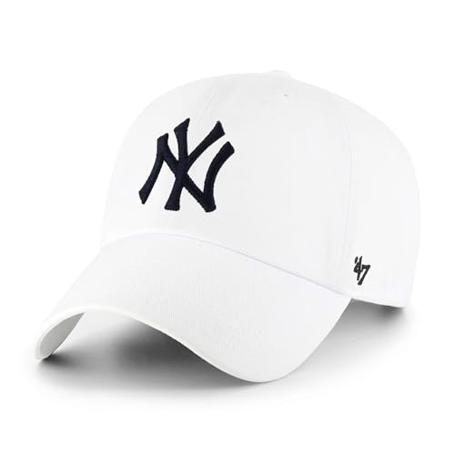 47 New York Yankees MLB Clean Up White Adjustable Cap - One-Size