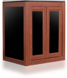 Innovative Marine Nuvo Fusion Lagoon 50 AIO (Aluminum Profile Series) Gallon APS Aquarium Stand – Wood Finish