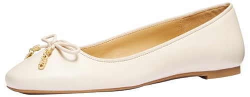 Michael Kors Women’s Nori Flex Flat, Light Cream, 5.5