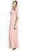 Simlu Long Maxi Dresses with Sleeves for Women - Peach
