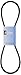 Stens 265-142 Belt Replaces Scag 481460 43-Inch by-5/8-inch