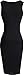 jeansian Women's Faux Leather Sleeveless Bodycon Dress WKD227 Black L