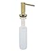 Built In Kitchen Sink Soap and Lotion Dispenser In Counter Pump Champagne Bronze Peppermint