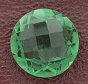 12mm Round Checkerboard Green Quartz Gem Gemstone