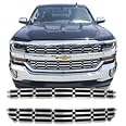 Premium OEM Style Chrome Grille Overlay Insert for 2016-2017 Chevrolet Silverado 1500