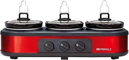 Aadvay Enterprises Stainless-Steel Triple Slow Cooker