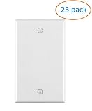Kenuco Gang Keystone Wall Plate - Standard Size (25 Pack, Blank)