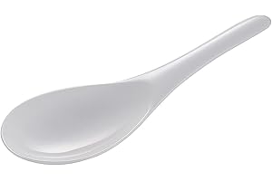 Gourmac 8-Inch Melamine Rice and Wok Spoon, White