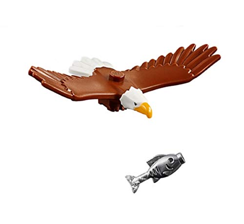 LEGO Outdoor Adventure Minifigure / Animal: Bald Eagle (with Silver Fish) 60202