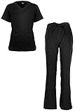 G Med Women's 4 Pockets Scrub Top and Pant 2 PC Sets