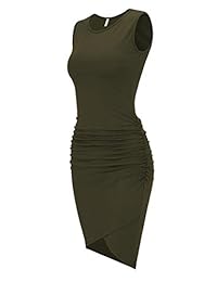 Missufe Vestido de dama casual sin mangas, vestido de camisa de tirantes