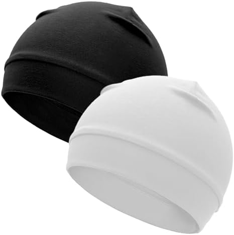 Amazon.com: Quacc Unisex Cotton Beanie Hat Thin Running Skull Cap