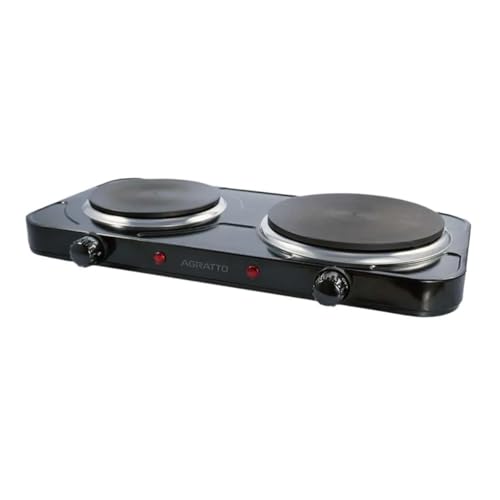 Agratto Fogão eletrico de mesa 2 pratos FMP-02 preto 220V 2500W