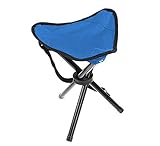CHUANCHUAN Portable Folding Stool Mini Slacker Chair with 360 Degree Rotation for Outdoor Travel,Hiking,Garden,Fishing