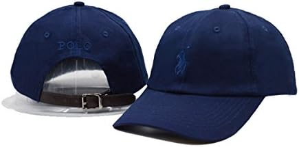 Polo Cotton Baseball Cap Boys Girls Snapback Hip Hop Adjustable Hat Blue 3 One Size