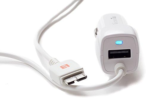 Galaxy S5 Car Charger, VoltronTek Dual Ultra Fast Rapid Travel Adapter with Extra Length Built-in Micro USB 3.0 connector for Samsung Galaxy S5 Note 3 Note Pro 12.2 and Extra USB Port for iPhone