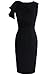 VfEmage Women's Celebrity Elegant Ruched Wear to Work Party Prom Bodycon Dress 1157 BLK 14