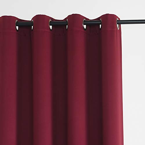 Rose Home Fashion RHF Wide Thermal Blackout Patio Door Curtain Panel, Sliding Door Curtains