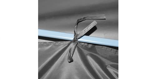 Faltzelt Partyzelt Pop-Up mit 5 Seitenwänden Gartenbauten Pavillons und Partyzelte stabil 3x9 m Anthrazit – Bild 4