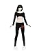 1/6 Female Sportswear Suit for Large Medium Bust Phicen Hottoy Female Body (Black)
