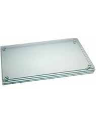 Clever Chef Glass Cutting Board Set | 4 Non Slip Cutting Boards are Shatter-Resistant, Durable, Stain Resistant, Dishwasher Safe | Bundle 4 Pack Contains 4 Rectangle Cutting Boards | 7.75