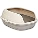 Amazon Basics Open Top Cat Litter Box - 19 x 9 x 16 Inches, Beige