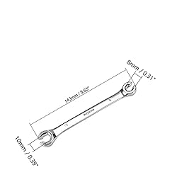 Utoolmart 2Pcs Flare Nut Wrench, 8mm x 10mm Metric